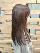 テテ(TETE)&nbsp;サイドバング／ピンクブラウン