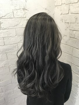 アジールヘア 所沢プロペ通り店(agir hair) オリーブベージュデザインカラーレイヤーカット夏所沢韓国練馬