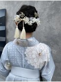 着付ヘアセット早朝対応可能お宮参り和装ヘアアレンジ成人式ヘア
