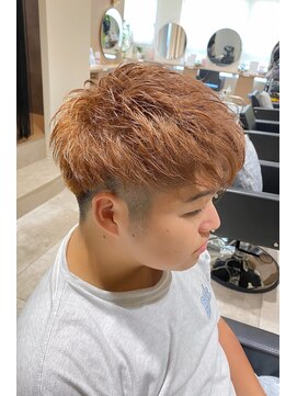 クーナバイトマト 横浜(Cuna by TOMTO) 【RYOSUKE】ブリーチカラー_ベージュカラー_メンズスタイル