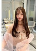 タッセルbob_美髪前髪アンブレラカラーこなれミディイメチェン