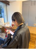 切りっぱなしボブ