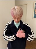 【メンズデザイン】ピンク×ホワイト