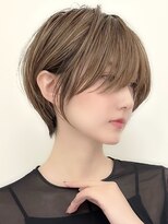 ハイライトバレイヤージュダブルカラーショートカット30代40代