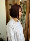 ディープピンクおかっぱ
