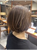 丸みボブ丸みショートレイヤー骨格補正20代30代40代◎高崎
