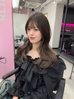 リノ(RLINO)&nbsp;【名古屋、栄】レイヤーカット/ミルクティーベージュ