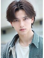 サンティエ 中央駅店(scintiller) 七三アップバングセンターパートシャドウパーマ