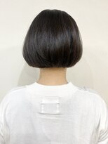 モリオ フロム ロンドン 成増店&nbsp;【morio成増/一戸】大人可愛い黒髪ミニボブ前髪無し