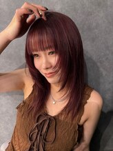 ブリーチ/ダブルカラー neul by kiitos レイヤーカット/ボブ/ケアブリーチ【ノイル】&nbsp;かえで 