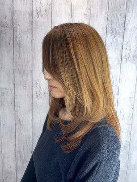 ビューティドレッセヤマノ 池袋パルコ(Beauty Dresse YAMANO) 【セミロング】【レイヤー】【ハイライトカラー】