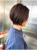 《30代40代》タイトな襟足+ひし形ショートボブ【浦野】