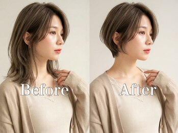 メゾンイデアル(maison Ideal)の写真/“一味違う”スタイルをご提案☆雰囲気やお好みに合わせた、魅力を最大限に引き出す似合わせカットが人気◇