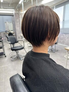 ワンクリエーション 愛甲石田店(ONEcreation) アンブレラカラー前髪クールショートイメチェン