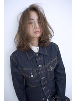 カシェ シモムラ(Cashe'e SHIMOMURA)&nbsp;黒髪風スモーキダークグレーカラー◇クセ毛風ヘア