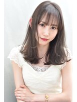 オウル(Owll)&nbsp;★DISHEL★似合わせカットセミロング★ブルージュイルミナカラー