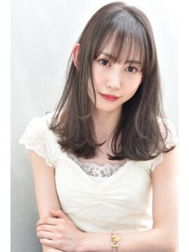 オウル(Owll) ★DISHEL★似合わせカットセミロング★ブルージュイルミナカラー