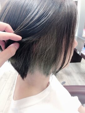 ビューティークラブジェイ アルパーク前店(Beauty club.J) インナーカラーグリーン!