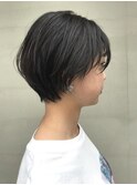 ショートヘア ショートボブ 丸みショート 担当 山中