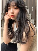 【lilley高田彩乃】無造作ウェーブ 暗髪ヘア(天神/今泉)