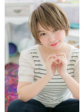 ミック 日暮里店(miq) オリーブベージュ外国人風マッシュウルフb