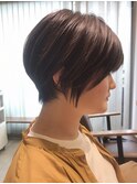 直毛さんでも簡単スタイリング☆丸みショート