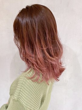 アイティーバイアルバム 藤沢店(IT by ALBUM) ピンクグラデーション_プリカール大人ガーリー_ba325084