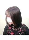 ミディアムボブ×20代30代大人可愛いインナーカラー