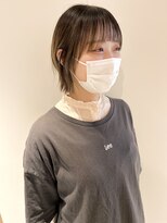 ラミエ バイ メルト 吉祥寺(lamie by melt)&nbsp;*滝田*切りっぱなしボブショートウルフ 小顔前髪 外ハネレイヤー