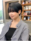 Lond表参道【伊杏】小顔マッシュショート ブルーブラック