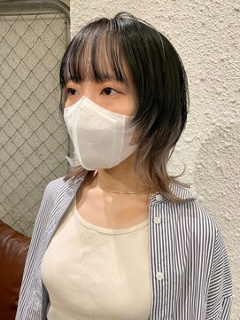 マジコ 下北沢本店(Magico) 韓国風レイヤーカットウルフカット前髪カットインナーカラー