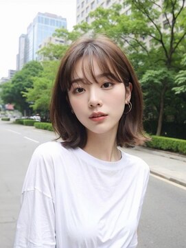 ラベストオイケ(LOVEST OIKE) 烏丸御池の透明感髪質改善カラーミディ/LOVEST OIKE