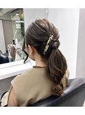 カジュアルなアップスタイル♪デートなどにも(*´  `*)