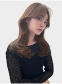 大人かわいい小顔くびレイヤーエモージュ20代30代40代ミディアム