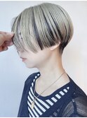 【morio 原宿】刈り上げハンサムショート　アウターカラー