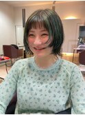 ターコイズカラー×ハイライト