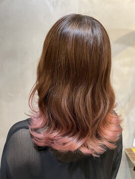 ルフレ 新宿歌舞伎町店(Reflet) 裾カラー/レイヤーカット/ブリーチ/ダブルカラー