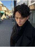 #ベリーショート#ダークアッシュ#ニュアンスパーマ#韓国マッシュ