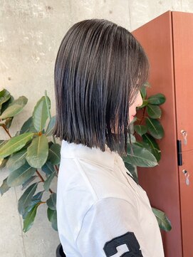 ノエ(noe) 切りっぱなしボブ/グレージュ/20代30代r-7