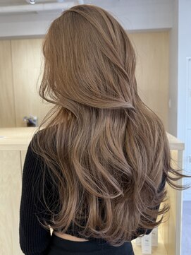 バベル アット フルリール 甲子園口(BABEL at fleurir) 1回ブリーチのくすみベージュカラー