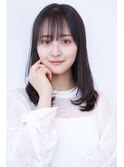 20代30代/大人可愛い/小顔ひし形/ウルフ/ミディアムレイヤー