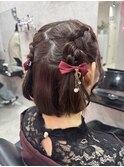 編み込みアレンジ