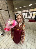 アシンメトリーツイン編みおろし