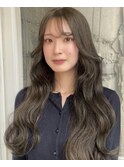 ブリーチなしで透明感抜群!オリーブベージュカラー