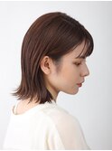 秋カラー☆秋トレンド◎小顔見せくびれヘア×外ハネミディ