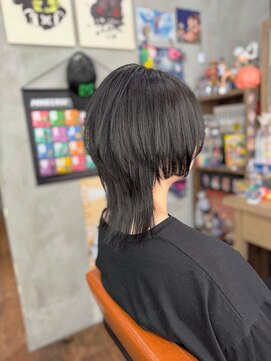 ヲタクに美容室は難しい。 黒髪ウルフ★