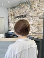 ケンジサナンド(KENJE Sanando)&nbsp;ショートボブ×ミルクティーベージュ