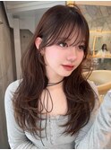韓国へアトレンドレイヤーカット×透明感カラー