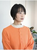丸みショートで叶う大人可愛い上質ヘア