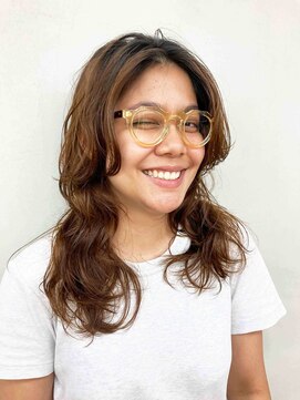 ミディアムヘアパーマウェーブパーマレイヤーボブレイヤーパーマ